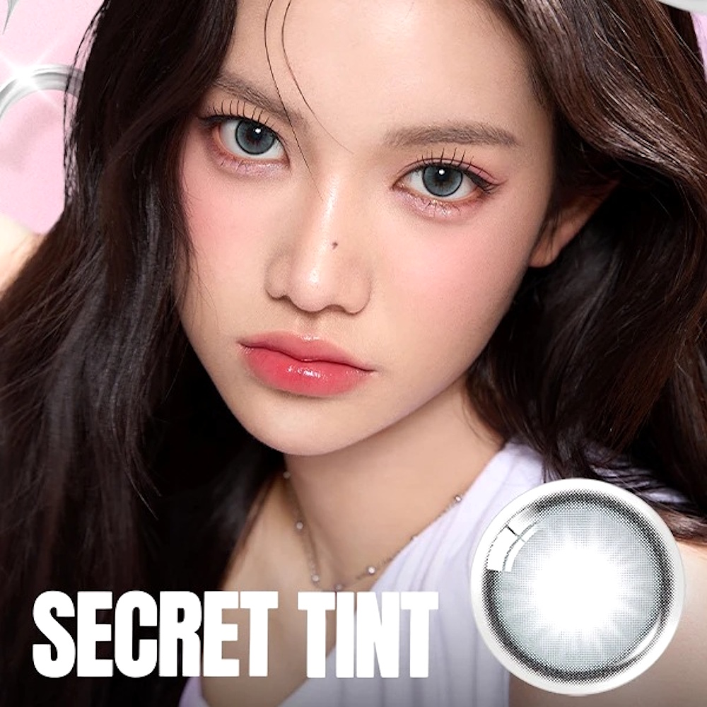 Olens Secret Tint Gray Monthly Coloured Contact Lenses 5 Olens Secret Tint Gray Colour Lenses