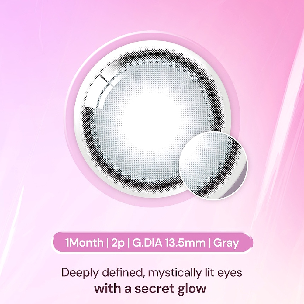 Olens Secret Tint Gray Monthly Coloured Contact Lenses 4 Olens Secret Tint Gray Monthly Lenses
