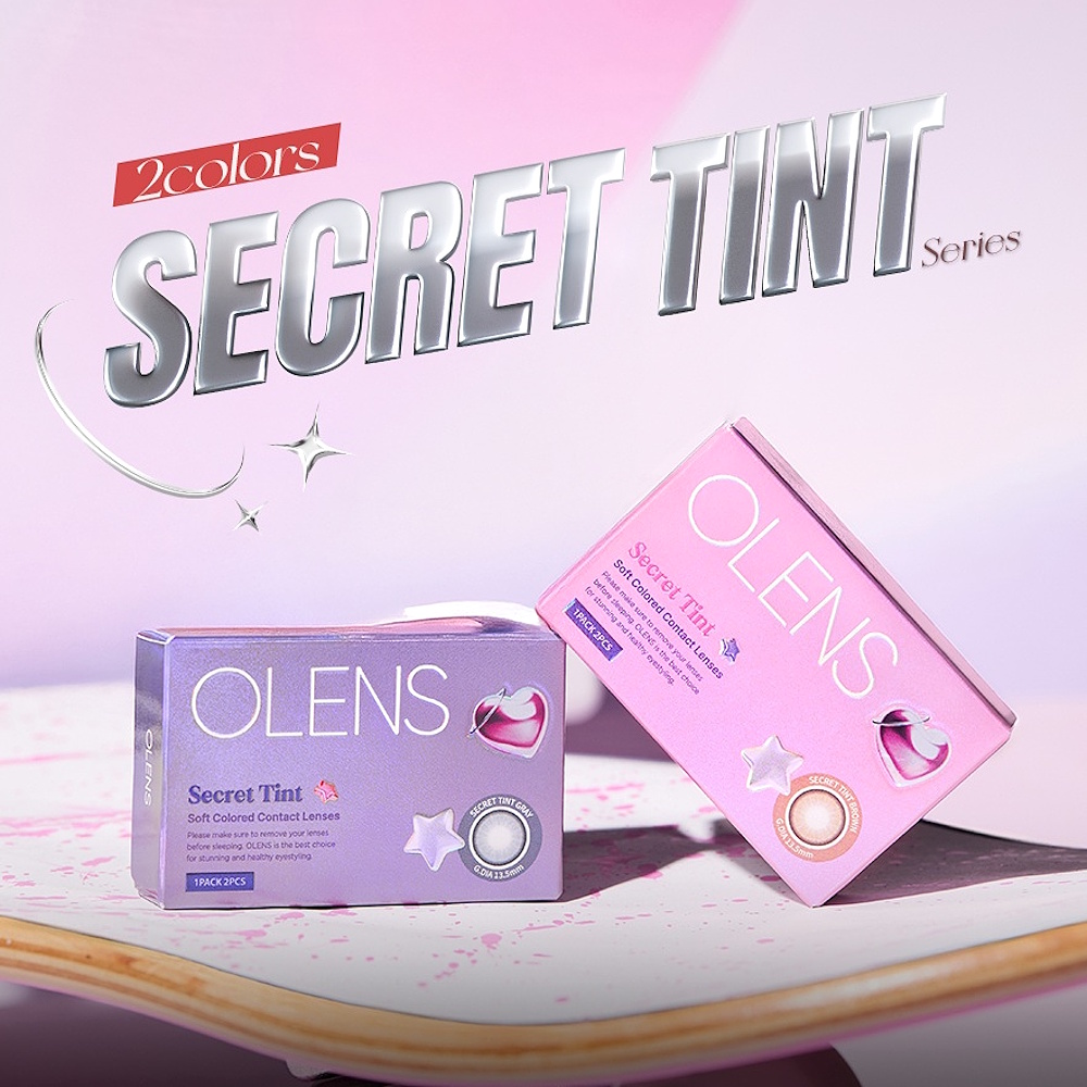 Olens Secret Tint Brown Monthly Coloured Contact Lenses 8 Olens Secret Tint Monthly Color Lenses