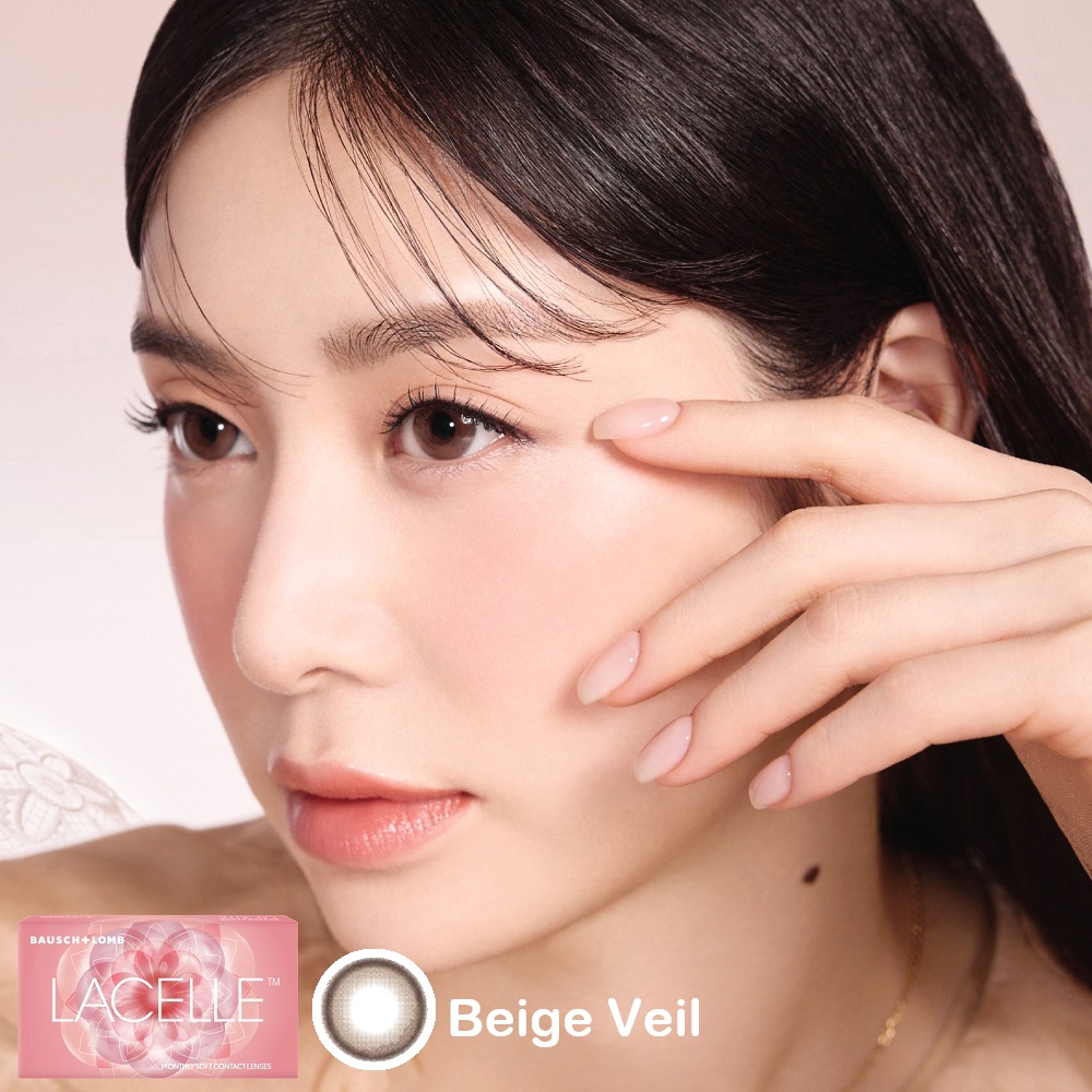 Bausch + Lomb Lacelle Monthly Color Disposable Lenses 3 Bausch + Lomb Lacelle Monthly Beige Veil