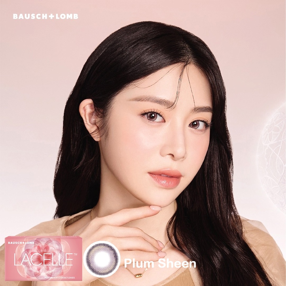 Bausch + Lomb Lacelle Monthly Color Disposable Lenses 4 Bausch + Lomb Lacelle Monthly Plum Sheen