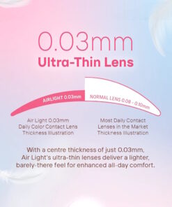 Horien Air Light Daily Color Contact Lenses 8 Horien Airlight Ultra-Thin Color Lenses