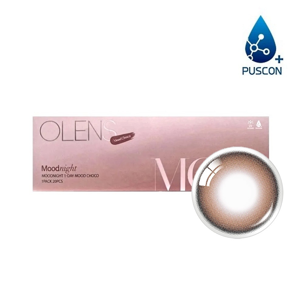 OLENS 1Day Mood Night Mood Choco Daily Coloured Contact Lenses 8 OLENS 1Day Mood Night Mood Choco Daily Colored Lenses