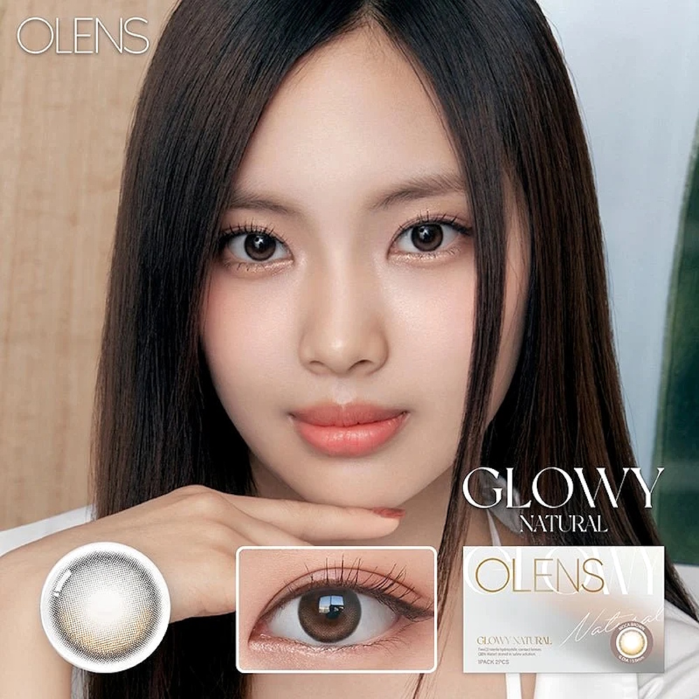 Olens Glowy Natural Mocha Brown Monthly Coloured Contact Lenses 6 Olens Monthly Glowy Natural Mocha Brown Coloured Contact Lenses